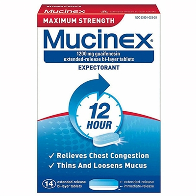 12hr expectorant mucinex maximum strength